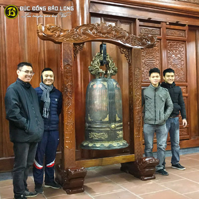Chuông Đồng 350kg Cho Chùa Thiền Minh Quảng Ninh