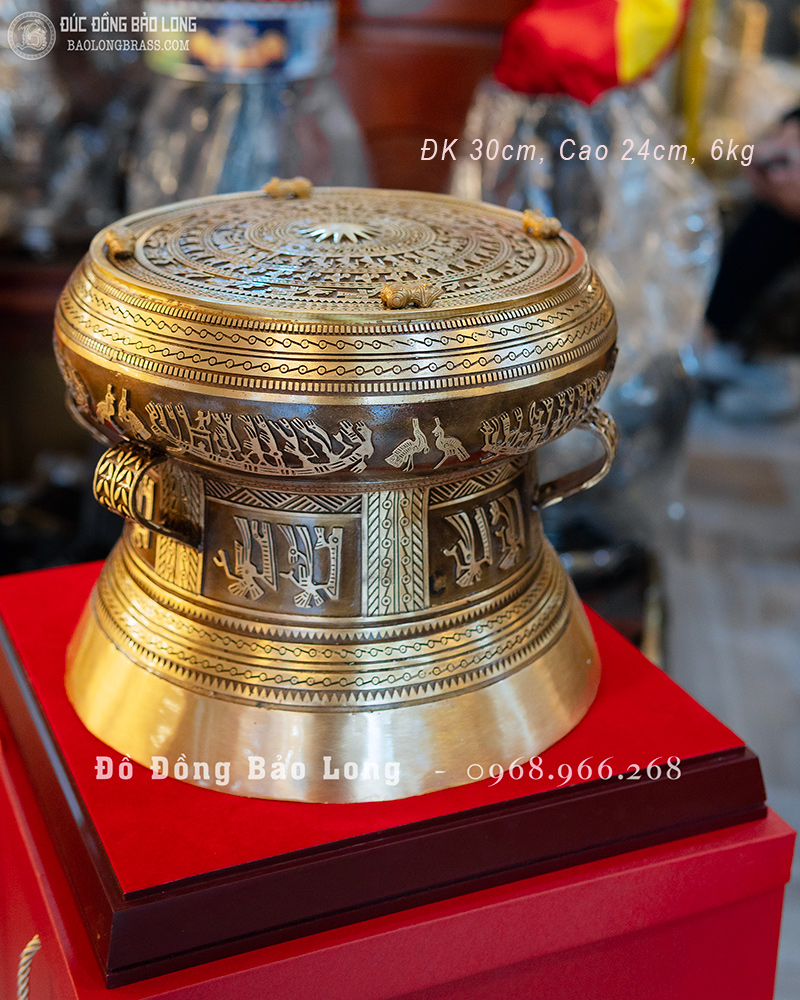 Quả Trống Đồng Đường Kính 30Cm 