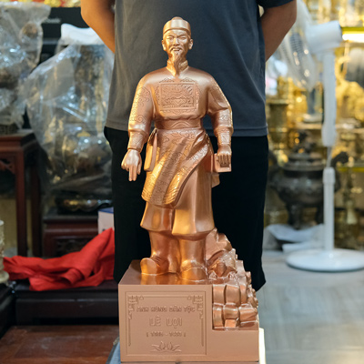 Tượng Lê Lợi Bằng Đồng Đỏ Cao 69Cm